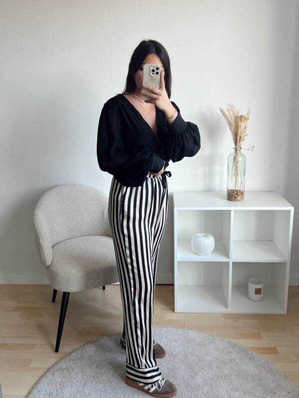 Pantalon fluide taupe sans marque - TU – Image 2