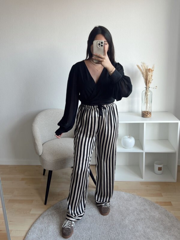 Pantalon fluide taupe sans marque - TU
