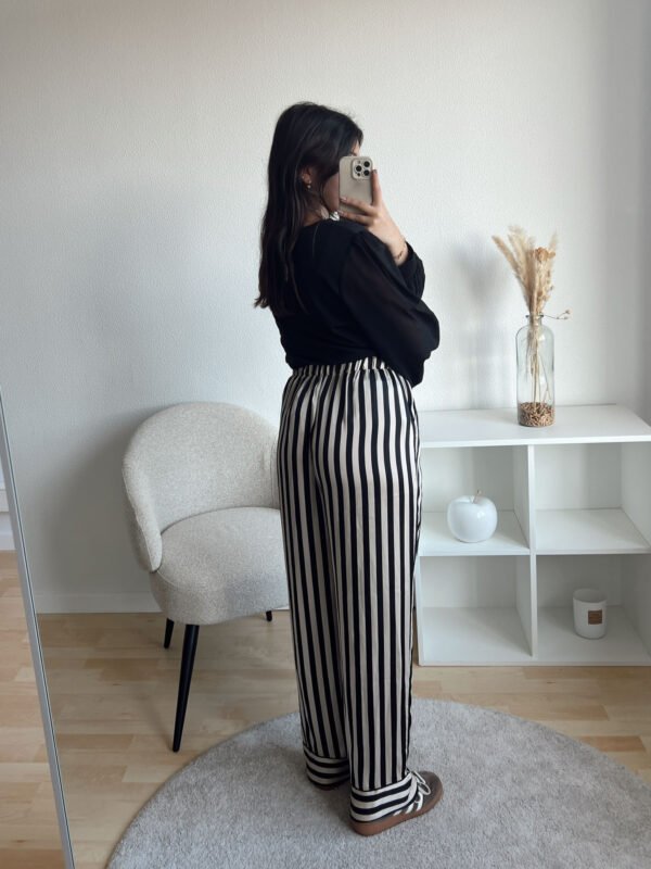 Pantalon fluide taupe sans marque - TU – Image 3